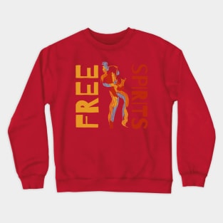 Free Spirits Saxophonist Modern Style Crewneck Sweatshirt